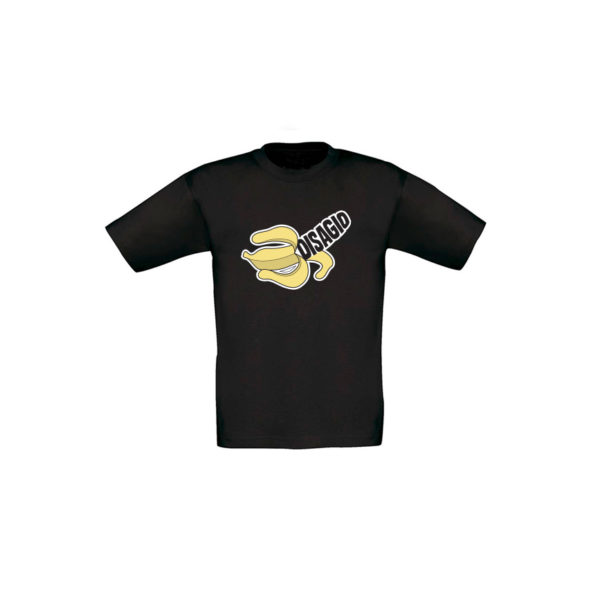 t-shirt bimbo nera banana disagio