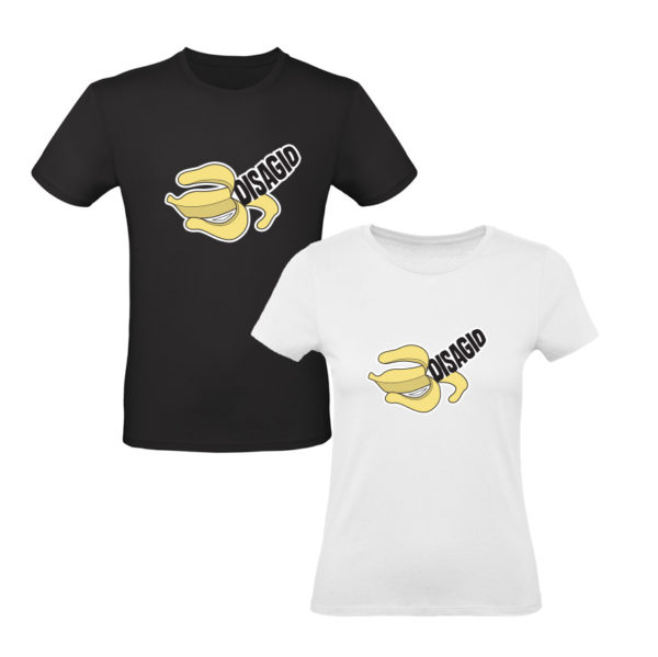 t-shirt copertina uomo donna banana disagio