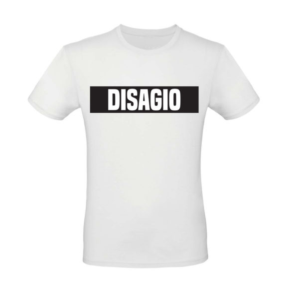 t-shirt disagio negativo uomo bianca